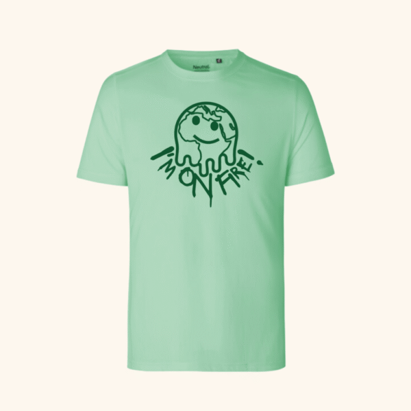 T-shirt ljusgrön - I'm on fire!