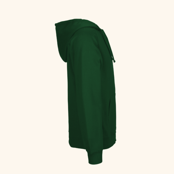 Zip hoodie mörkgrön - Bild 4